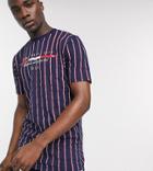 Duke Full Stripe T-shirt With Chest Print-blues