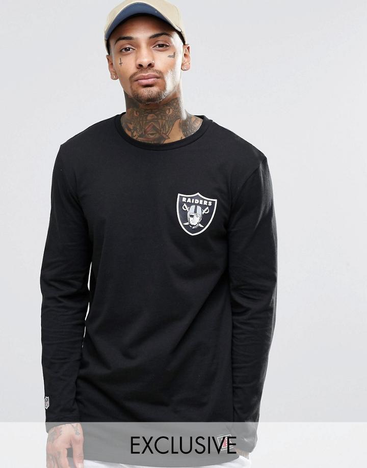 Majestic Raiders Long Sleeve T-shirt Exclusive To Asos - Black