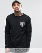 Majestic Raiders Long Sleeve T-shirt Exclusive To Asos - Black