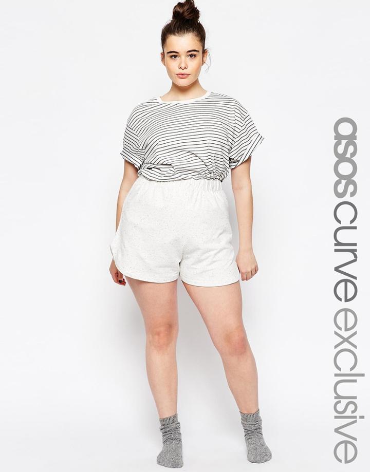 Asos Curve Lounge Short - Cream