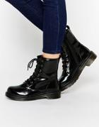 Park Lane Chunky Lace Up Ankle Boots - Black