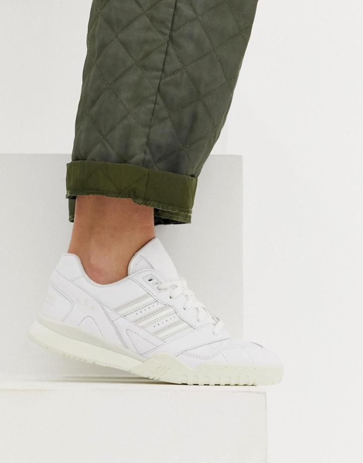 Adidas Originals White A-r Sneakers - White