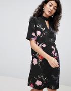 B.young Printed High Neck Dress - Multi