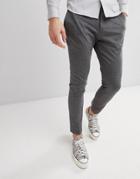 Selected Homme Slim Fit Jersey Suit Pants - Gray