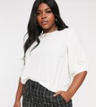 Vero Moda Curve Puff Sleeve Blouse In Cream