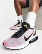 Nike Air Max Fly Knit Racer Sneakers In Multi Color-green