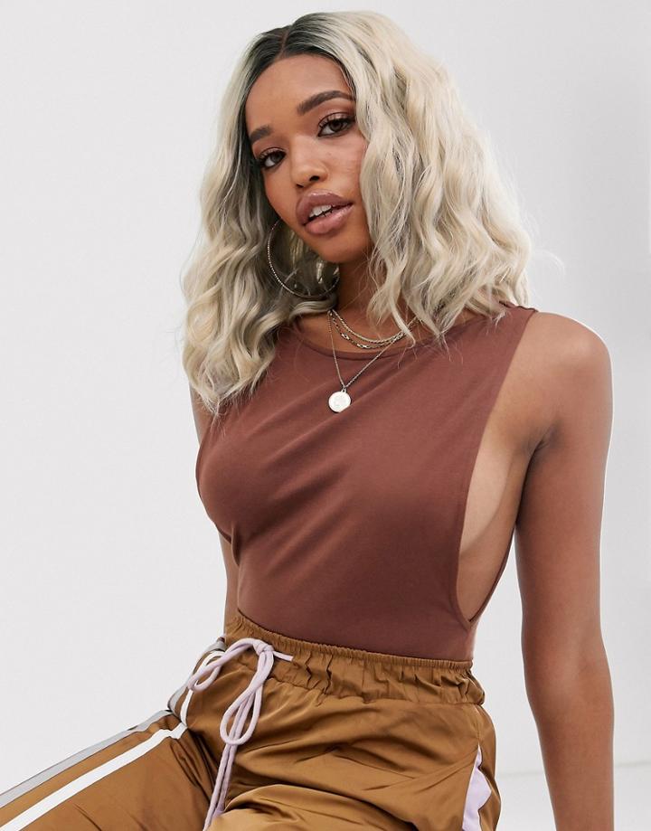 Lullabellz Tousled Ash Blonde Lob Lace Front Wig-beige