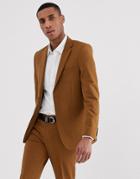 Burton Menswear Skinny Fit Stretch Suit Jacket In Gold - Gold