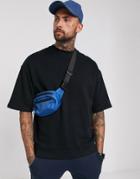 Asos Design Oversized Short Sleeve Sweatshirt In Black