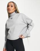 Nike Tech Fleece Turtleneck Sweatshirt In Gray Heather