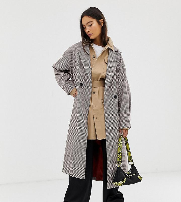 Collusion Check Trench Coat-multi