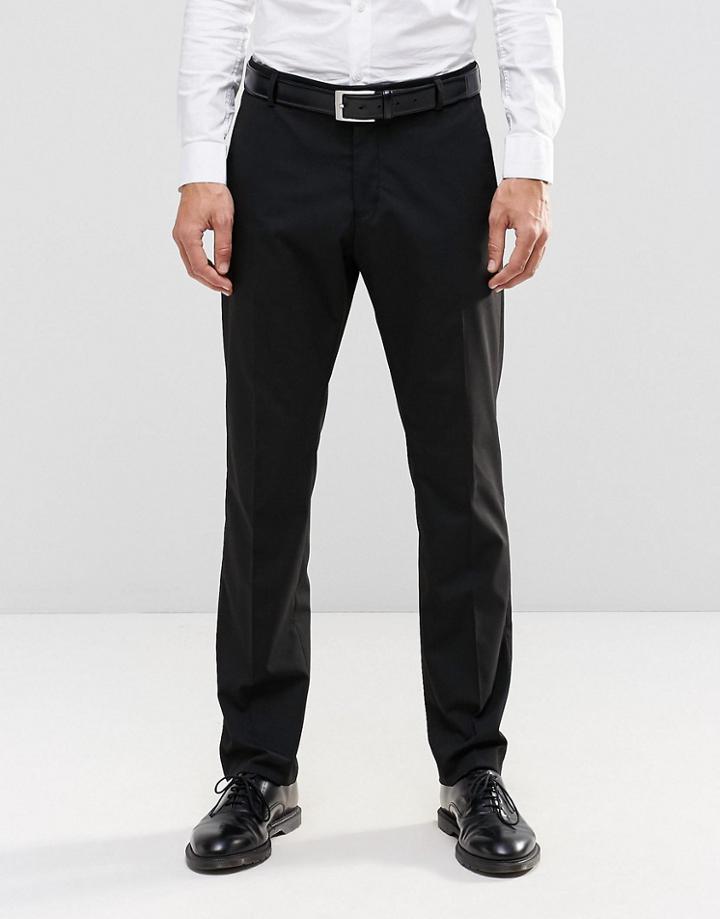 Selected Homme Suit Pants With Stretch In Slim Fit - Black