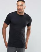 New Look Muscle T-shirt In Black - Black