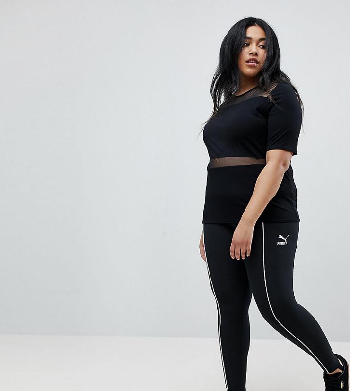 Puma Exclusive To Asos Plus Stirrup Legging In Black - Black