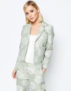 Asos Jacquard Occasion Cropped Blazer Co-ord - Mint