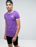 Le Coq Sportif Ringer T-shirt In Purple Exclusive To Asos 1611261 - Purple