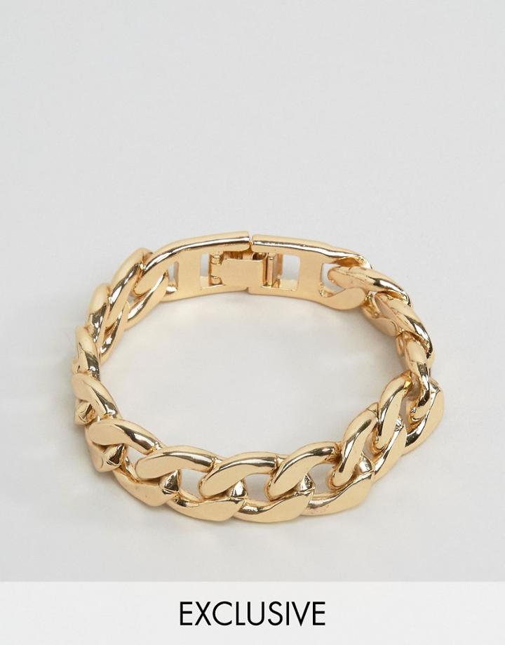 Monki Chunky Chain Bracelet - Gold