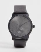 Asos Design Watch In Black With Sub Dial Detail - Black