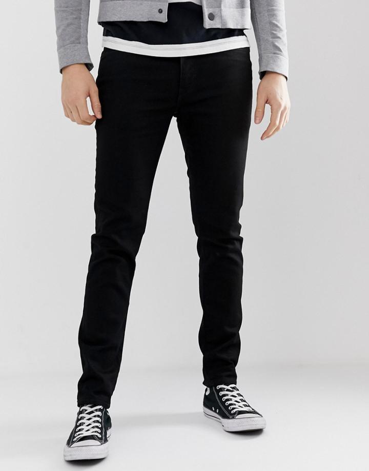 Levi's 512 Slim Tapered Low Rise Jeans In Black