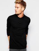 Asos Knitted Turtleneck Sweater In Cotton - Black