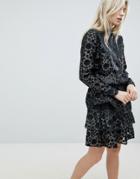 B.young Metallic Sheer Spot Dress - Gold