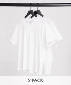 Topman 2 Pack Classic T-shirts In White