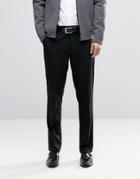 Asos Slim Smart Pants In Black - Black