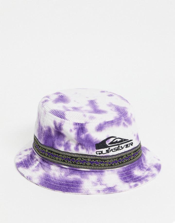 Quiksilver Og Cord Tie Dye Bucket Hat In Purple