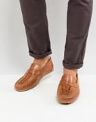Base London Palmer Leather Loafers In Tan - Tan