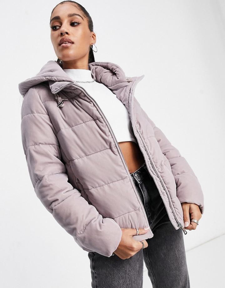 Calvin Klein Hd Coat In Lilac-purple
