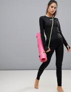 Asos 4505 Yoga Legging With Ruched Side Detail - Black