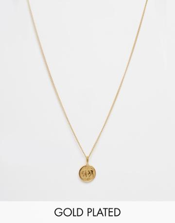 Katie Mullally Gold Five Pence Irish Coin Necklace - Gold