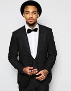Religion Polka Dot Blazer In Skinny Fit - Black