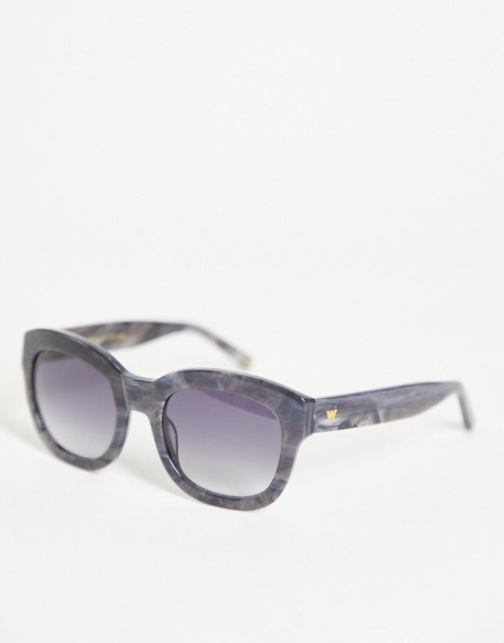 Whistles Chunky Frame Sunglasses-grey