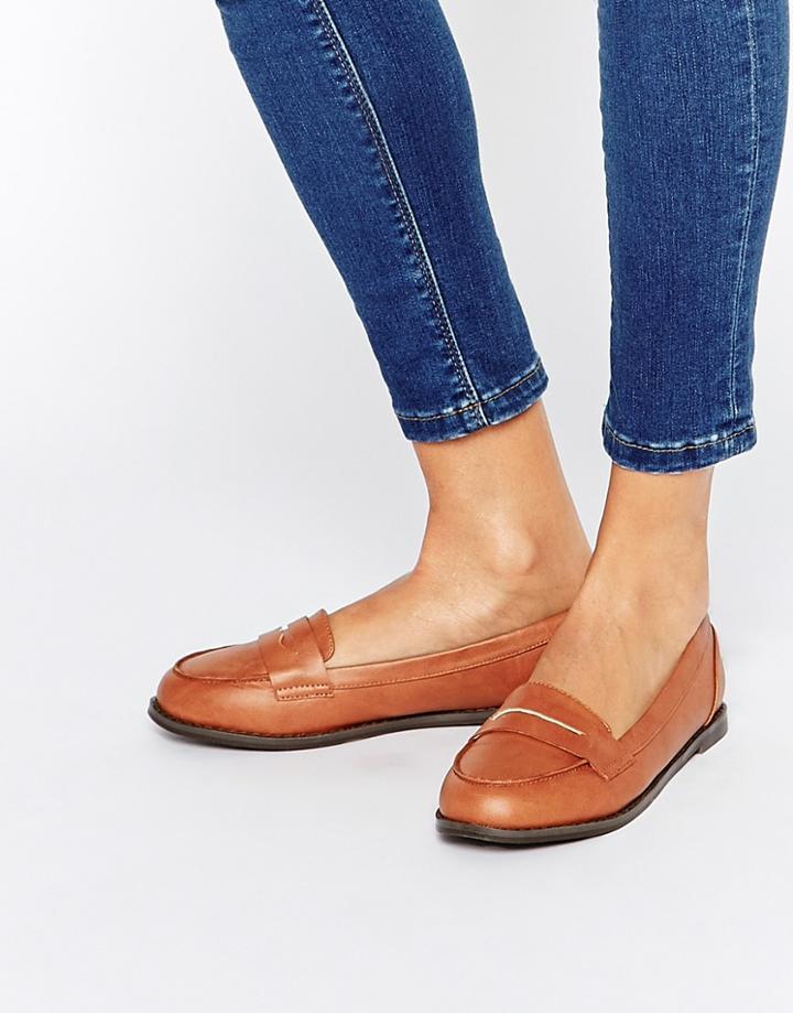 Asos Month Flat Shoes - Tan