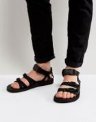 Teva Alp Canvas Multi Strap Sandals - Black