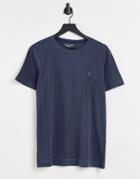 Jack & Jones Overdyed T-shirt In Navy