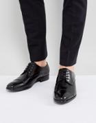 Aldo Galerrange Derby Leather Shoes In Black - Black