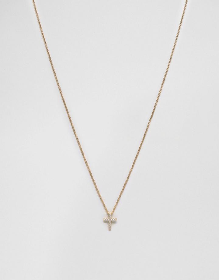 Mister Crucis Necklace In Gold - Gold