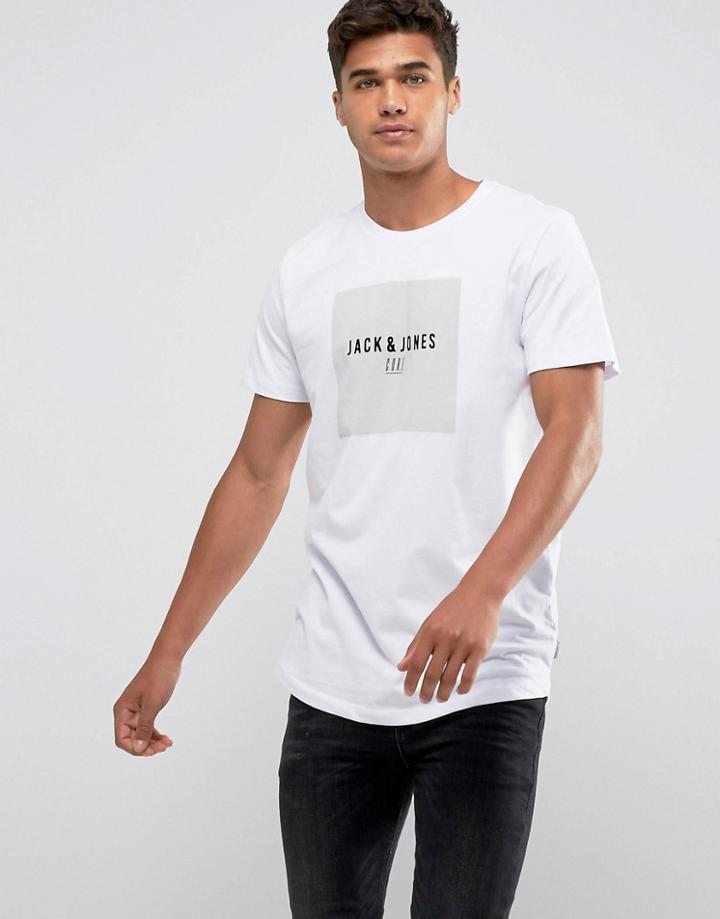Jack & Jones Regular Fit Logo T-shirt - White