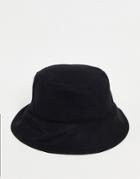 & Other Stories Felt Bucket Hat In Black