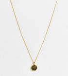 Asos Design 14k Gold Plated Necklace With Aries Pendant