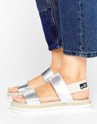 Love Moschino Metallic Sandals - Silver