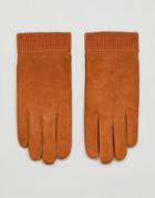 Weekday Leather Gloves - Brown