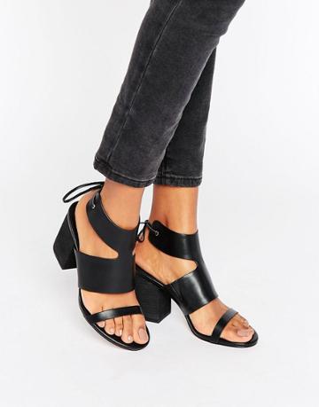 Asos Timing Heeled Sandals - Black
