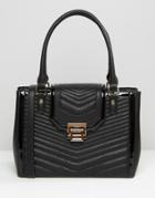 Dune Quilted Tote Bag - Black