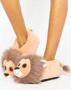 Loungeable Lion Slipper - Brown