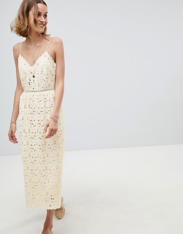 Ba & Sh Crochet Cami Dress - Cream