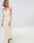 Ba & Sh Crochet Cami Dress - Cream