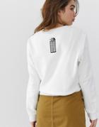 The North Face 92 Rage Cropped Crew Neck Fleece In White - White